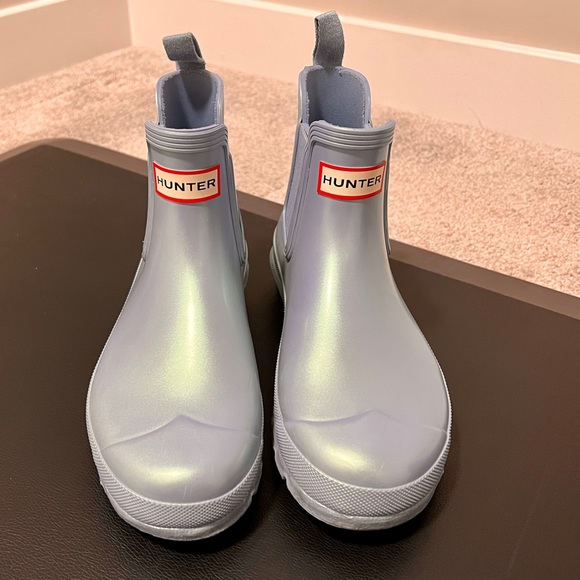 Hunter Shoes - Hunter Chelsea Nebula blue boots - sz 8